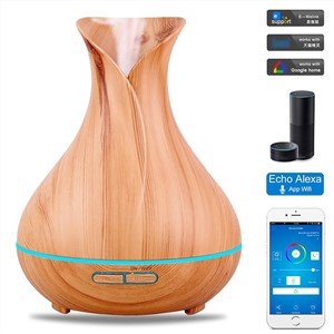 Wholesale 400ml Humidifier Wood Grain Electric Wireless Aromatherapy Essential Oil Aroma Diffuser
